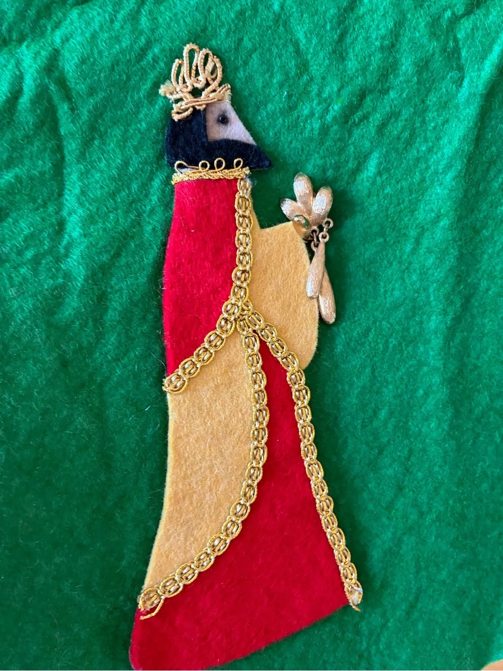 Authentic Vintage Bucilla Felt Three Wise Men Nativity Christmas Tree Skirt